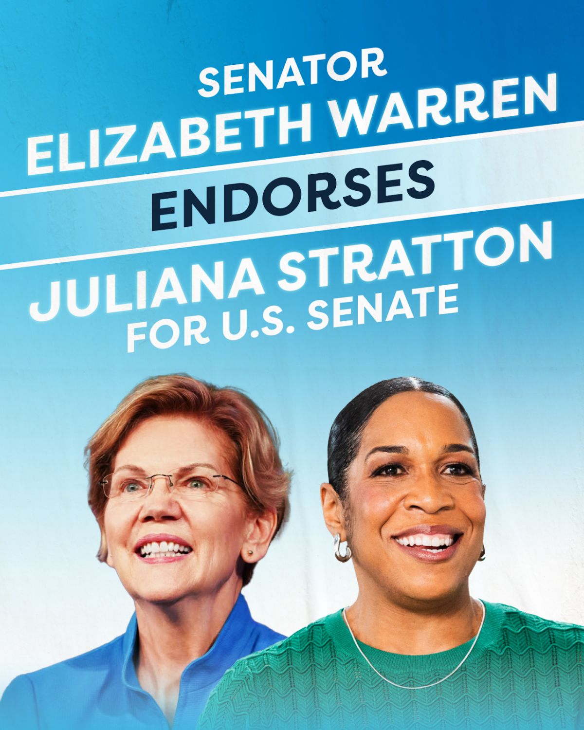 Senator Elizabeth Warren endorses Juliana Stratton for U.S. Senate