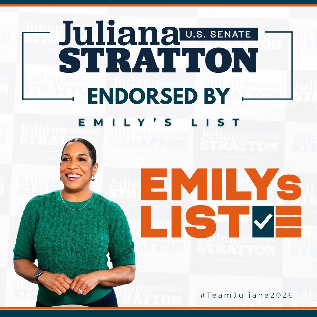 Juliana Stratton for US Senate Endorsed by EMILYs List 